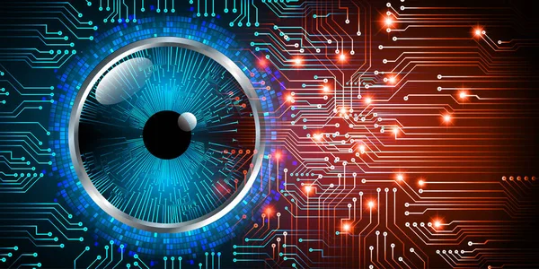 göz siber devre gelecekteki teknoloji konsepti