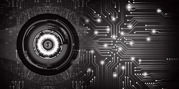 göz siber devre gelecekteki teknoloji konsepti