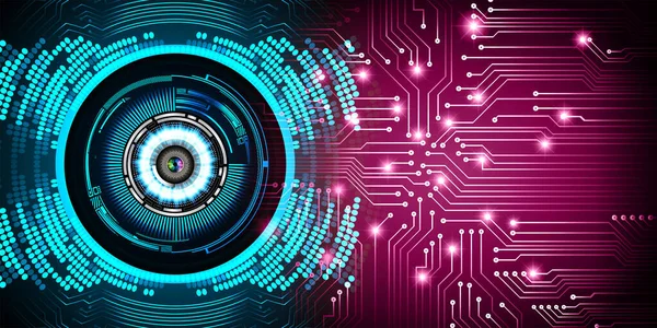 göz siber devre gelecekteki teknoloji konsepti