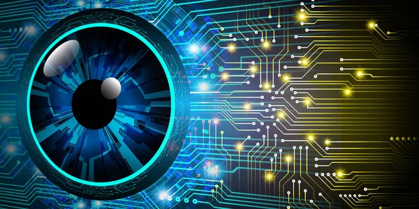 göz siber devre gelecekteki teknoloji konsepti