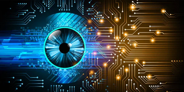 göz siber devre gelecekteki teknoloji konsepti