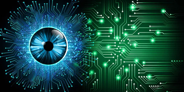 göz siber devre gelecekteki teknoloji konsepti