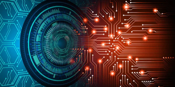 göz siber devre gelecekteki teknoloji konsepti