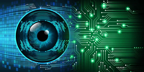 göz siber devre gelecekteki teknoloji konsepti