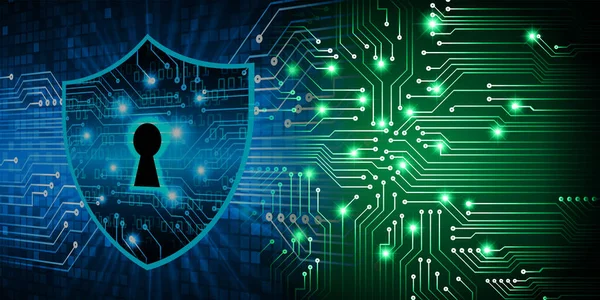 anahtar deliği ve kalkan ile kilidin arkaplan çizimi, dijital güvenlik kavramı