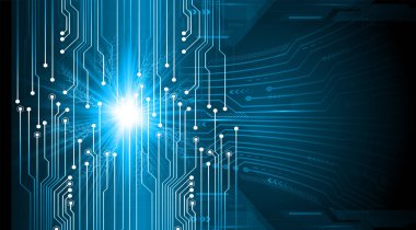 soyut teknoloji arka planı, vektör illüstrasyonu, siber güvenlik kavramı