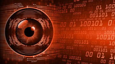 göz siber devre gelecekteki teknoloji konsepti