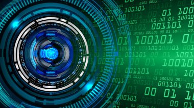 göz siber devre gelecekteki teknoloji konsepti