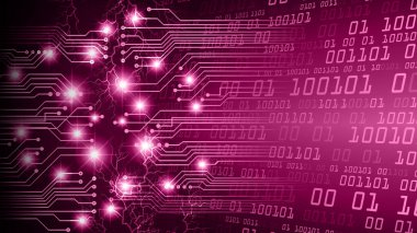 soyut teknoloji arka planı, vektör illüstrasyonu, siber güvenlik kavramı