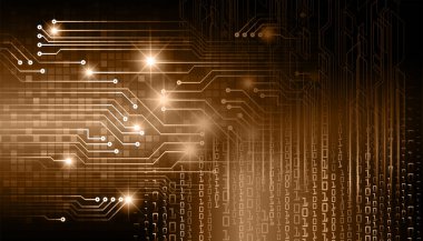 soyut teknoloji arka planı, vektör illüstrasyonu, siber güvenlik kavramı