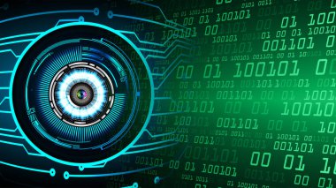 göz siber devre gelecekteki teknoloji konsepti