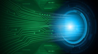 göz siber devre gelecekteki teknoloji konsepti