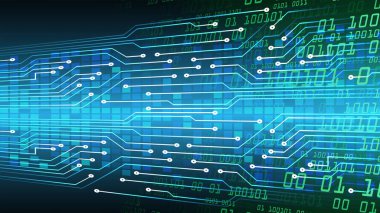 soyut teknoloji arka planı, vektör illüstrasyonu, siber güvenlik kavramı