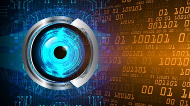 göz siber devre gelecekteki teknoloji konsepti