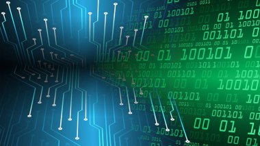 soyut teknoloji arka planı, vektör illüstrasyonu, siber güvenlik kavramı