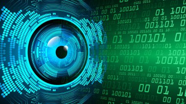 göz siber devre gelecekteki teknoloji konsepti