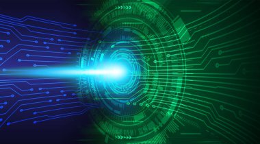 göz siber devre gelecekteki teknoloji konsepti