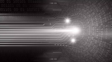 soyut teknoloji arka planı, vektör illüstrasyonu, siber güvenlik kavramı