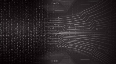 soyut teknoloji arka planı, vektör illüstrasyonu, siber güvenlik kavramı