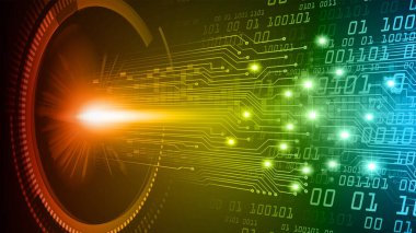 göz siber devre gelecekteki teknoloji konsepti