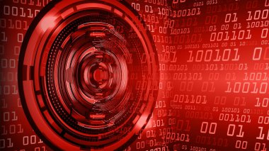 göz siber devre gelecekteki teknoloji konsepti