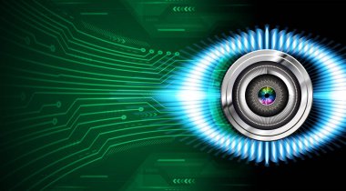 göz siber devre gelecekteki teknoloji konsepti