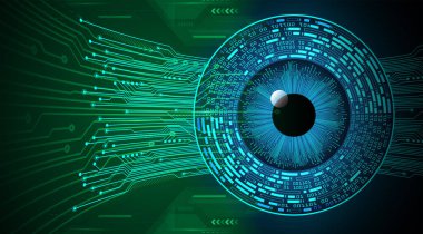 göz siber devre gelecekteki teknoloji konsepti