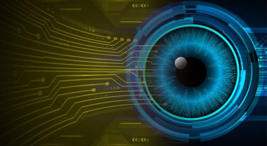 göz siber devre gelecekteki teknoloji konsepti