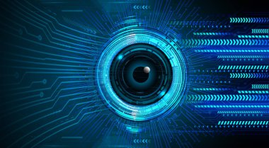 göz siber devre gelecekteki teknoloji konsepti