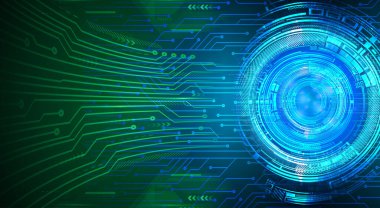 göz siber devre gelecekteki teknoloji konsepti