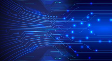 soyut teknoloji arka planı, vektör illüstrasyonu, siber güvenlik kavramı