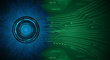 göz siber devre gelecekteki teknoloji konsepti