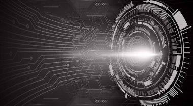 göz siber devre gelecekteki teknoloji konsepti