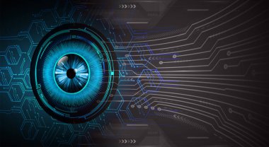 göz siber devre gelecekteki teknoloji konsepti