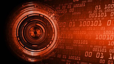 göz siber devre gelecekteki teknoloji konsepti