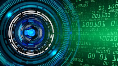 göz siber devre gelecekteki teknoloji konsepti