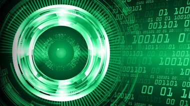 göz siber devre gelecekteki teknoloji konsepti