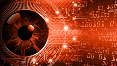 göz siber devre gelecekteki teknoloji konsepti