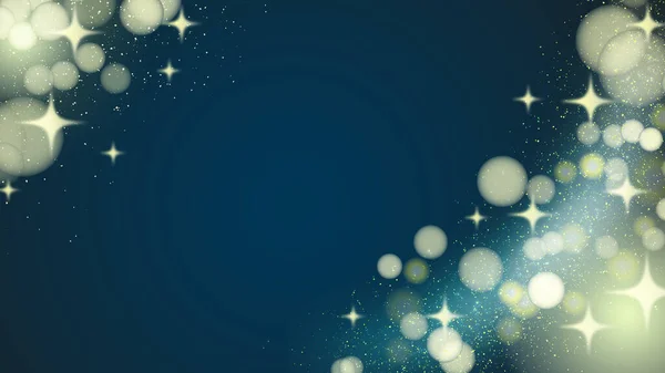 Sfondo Luminoso Festivo Astratto Glitter Sfondo Sfocato Con Stelle Lampeggianti — Foto Stock