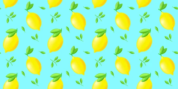 Mavi arkaplanda limonsuz desen