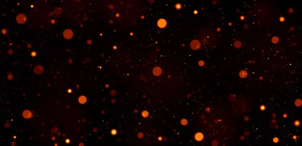 Red Defocused Lights Black Abstract Background — Stock Photo, Image