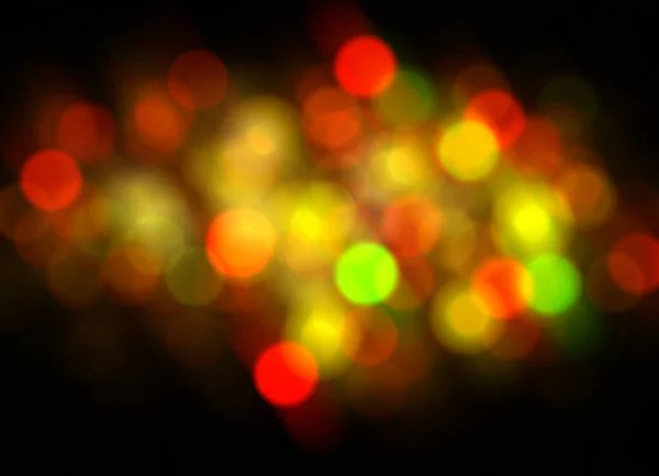 Multicolored Defocused Lights Dark Background — Stock Photo, Image