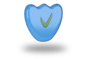 Koruma kalkanı konsepti. Güvenlik rozeti renk simgesi. Mahremiyet renkli pankart kalkanı. Güvenlik etiketi. Savunma etiketi. Sunum parlayan çıkartma kalkanı. Savunma koruma işareti. 3d oluşturma