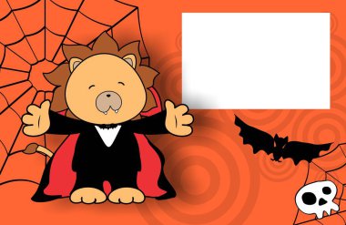 Cadılar Bayramı arkaplan karakteri karikatür çizimi 