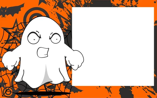 komik hayalet karakter çizgi film ifadesi resimli arkaplan çizimi vektör biçiminde