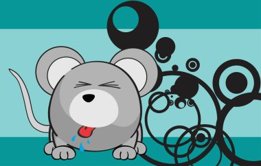 şirin fare çizgi film ifadesi vektör biçiminde arkaplan