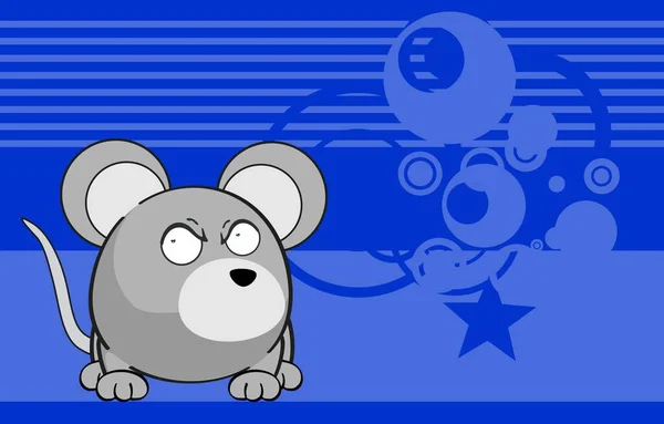 Carino Mouse Cartone Animato Espressione Sfondo Formato Vettoriale — Vettoriale Stock