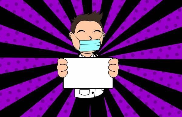 Doctor Kid Character Cartoon Background Illustration Vector Format — Stockvektor