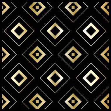 luxury golden art deco illustration background in vector format