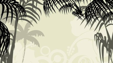 vektör biçiminde tropikal Hawai arkaplan çizimi